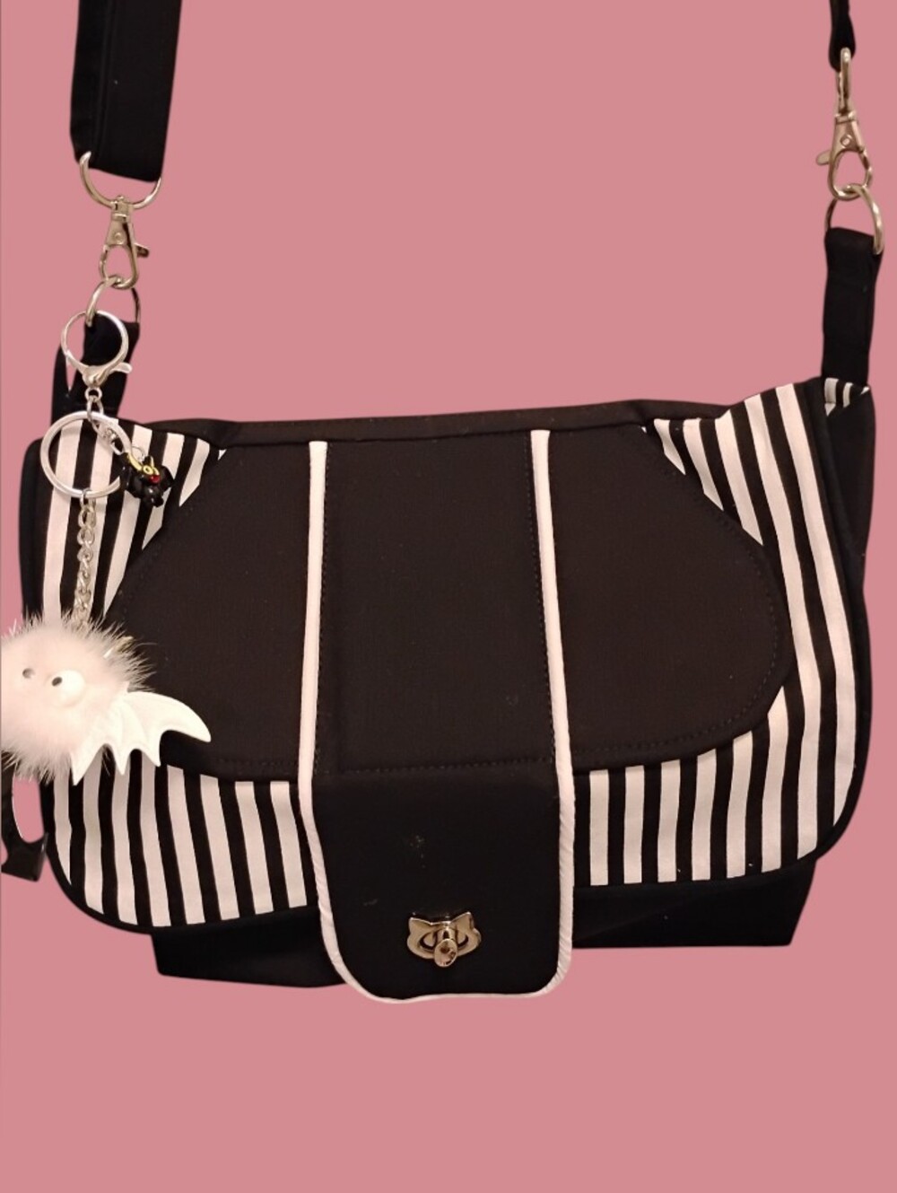 Ace Of Spades, Aluce Striped Women’s Crossbody Bag - Classic Contrast